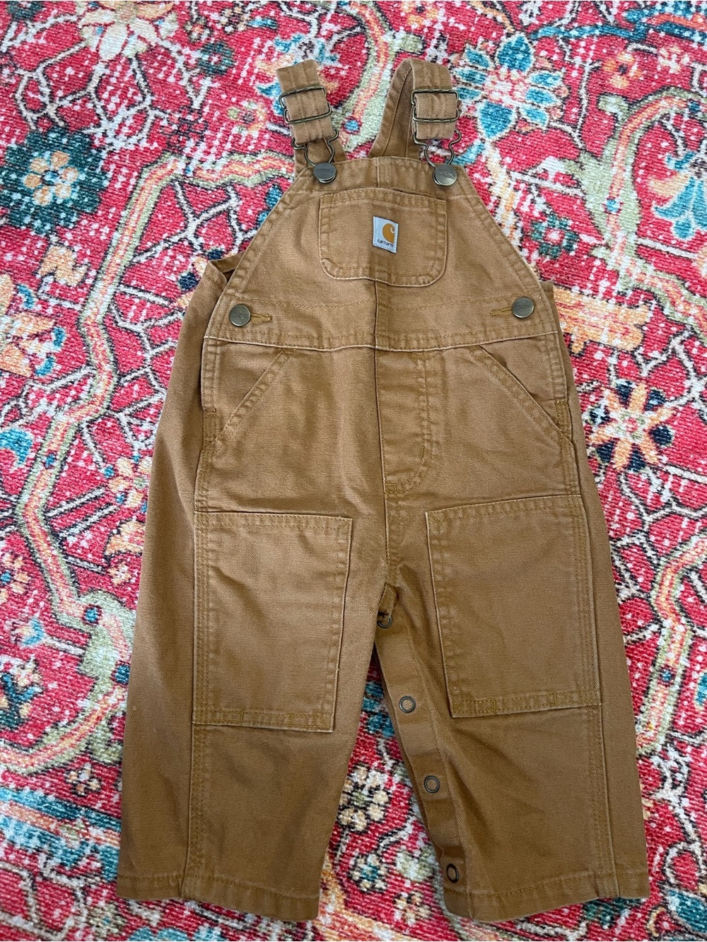 Carhartt Tan Baby Canvas Overalls